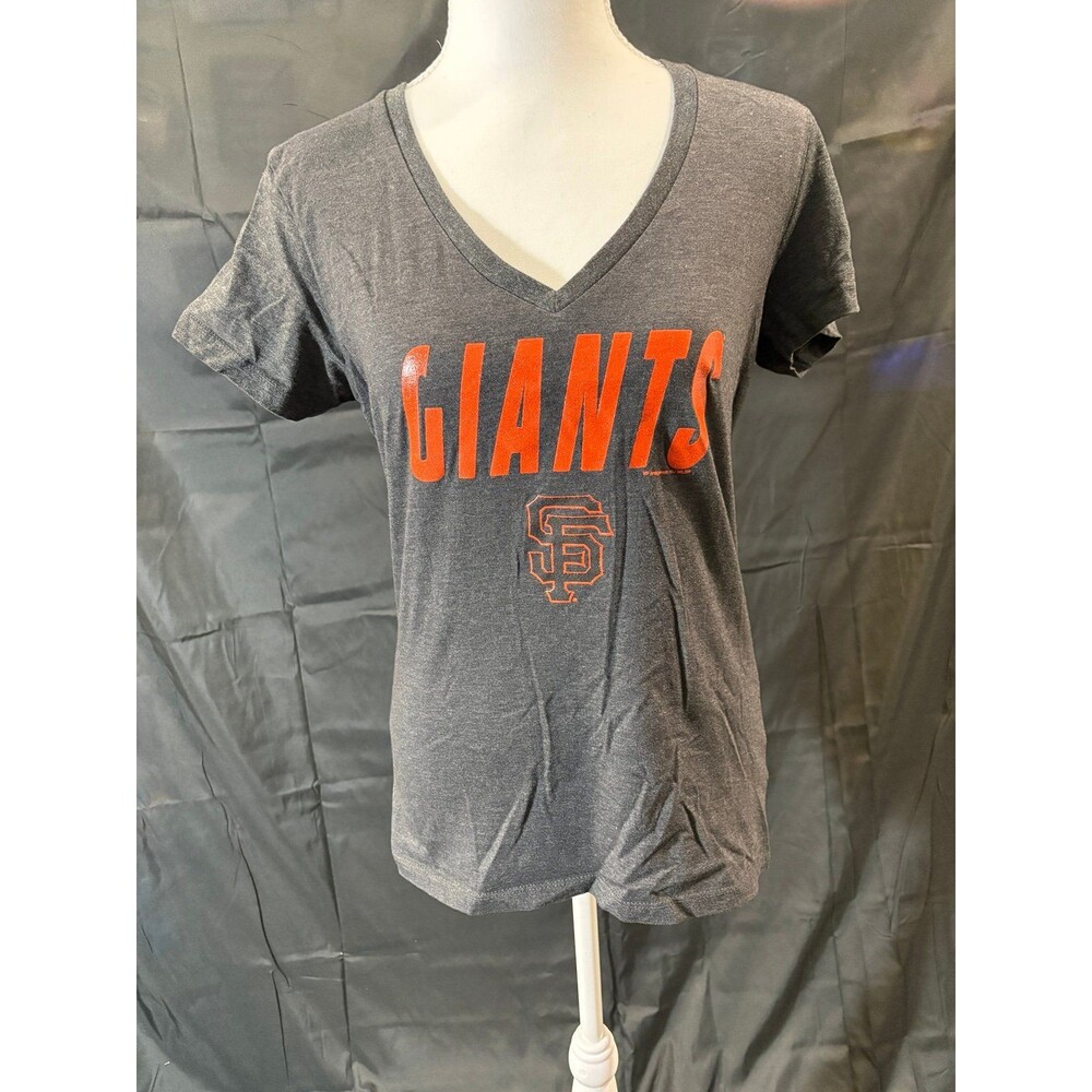MLB San Francisco Giants Size L Grey Women’s T-Shirt EUC